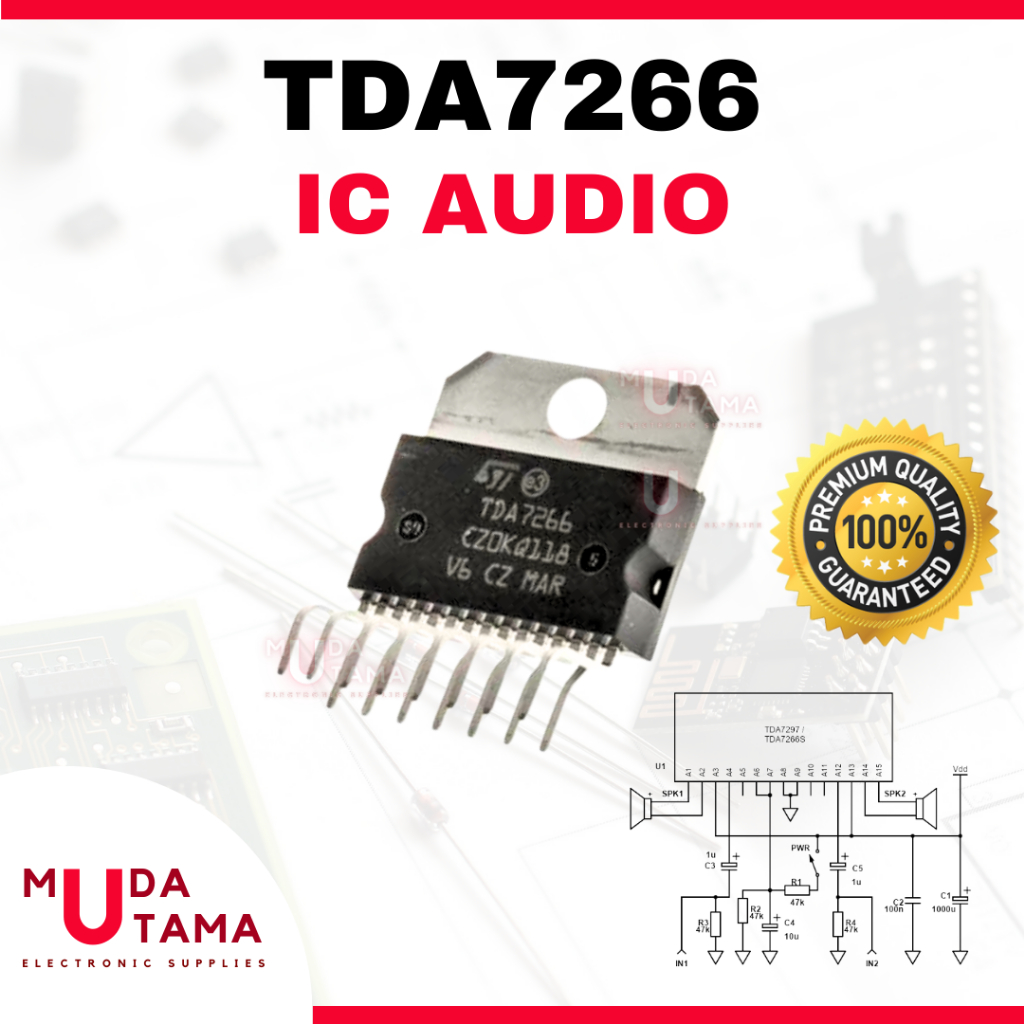 IC Audio TDA7266 Suara - BAGUS | IC TDA 7266 TDA 7266S | TDA7266 IC Suara | TDA7266 IC Audio