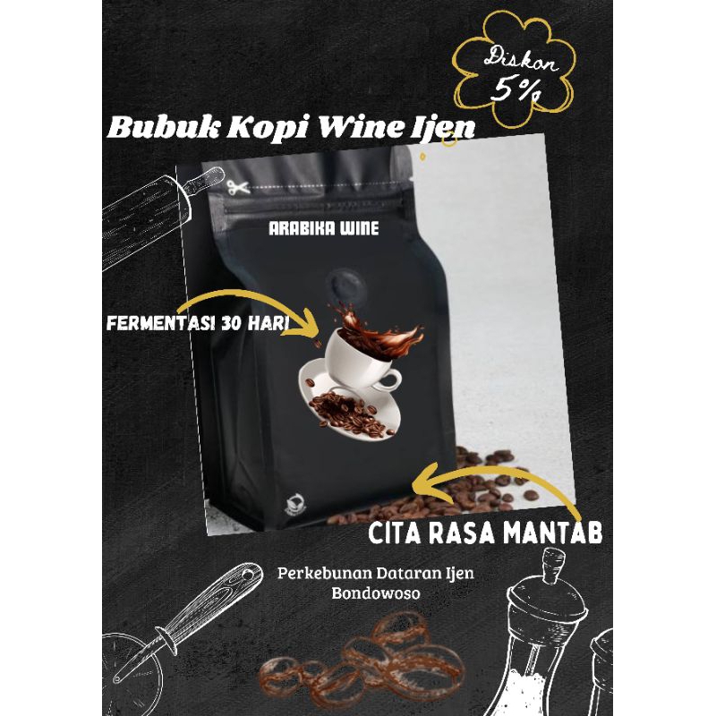 

Bubuk Kopi Arabika Wine 100 gram