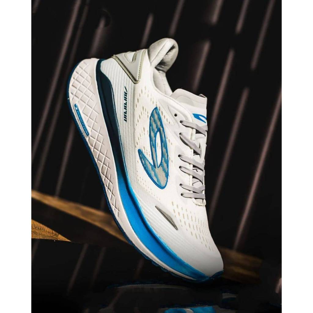 910 nineten aurorun putih biru sepatu lari original 910nineten