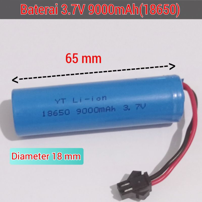 Baterai Cas 18650 Baterai 3.7 Volt Batre Mobil Remot Kontrol