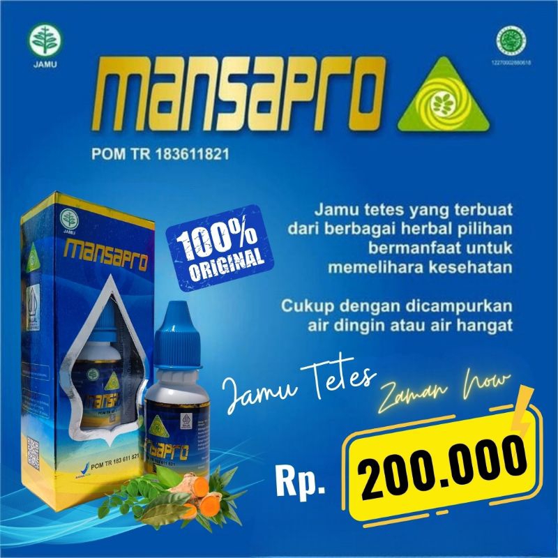 MANSAPRO JAMU TETES JAMAN NOW || 100 % Original