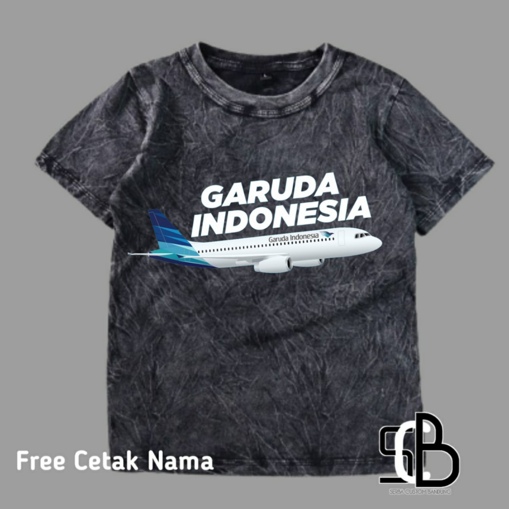 KAOS ATASAN ANAK PESAWAT AIRBUS A330 GARUDA INDONESIA