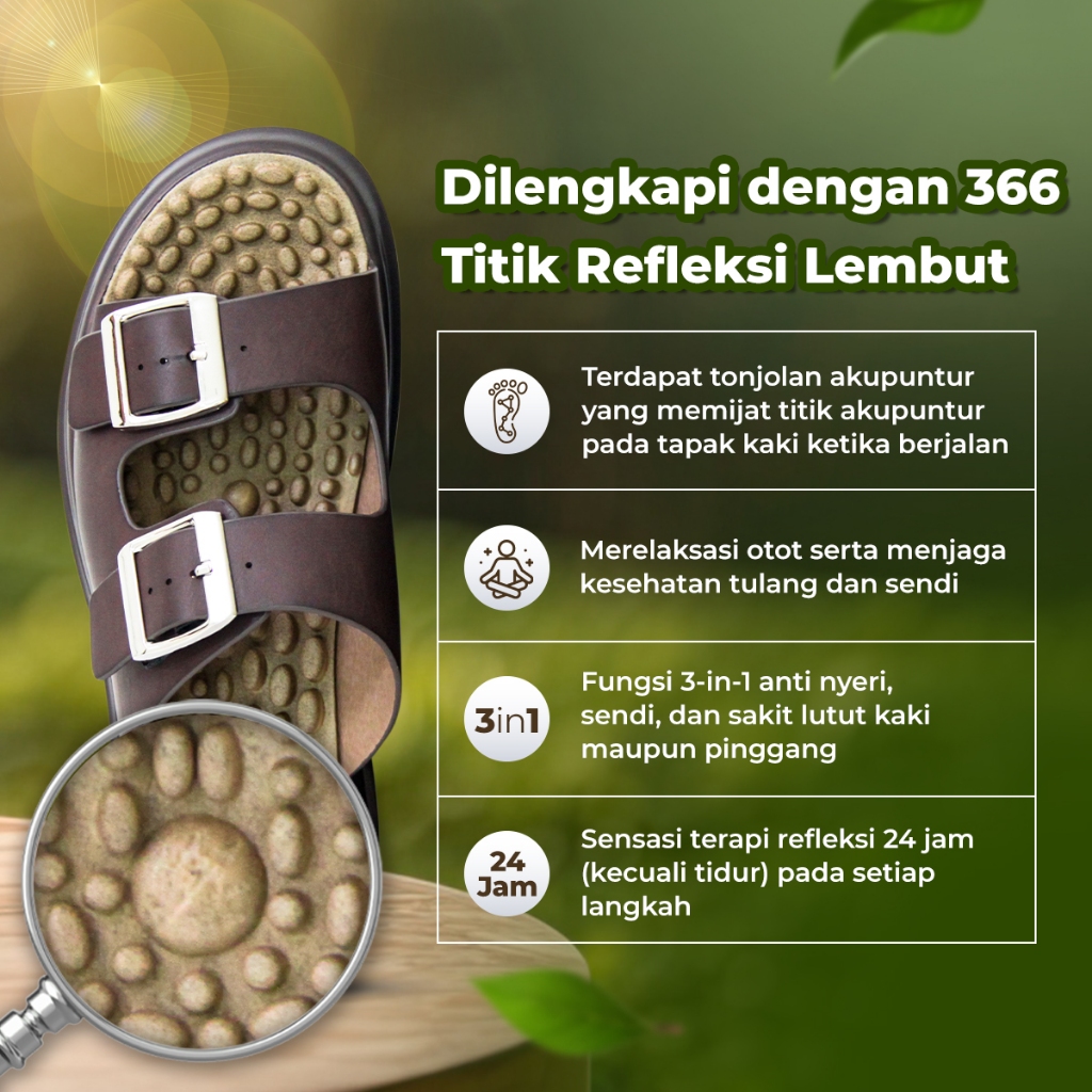 Jaco K-Walk Sendal Kesehatan Sendal Terapi Kesehatan Sendal Refleksi Sendal Akupuntur Sendal Rematik Kwalk-3