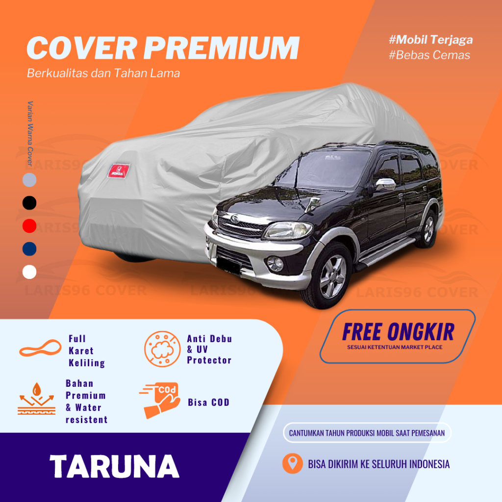 Premium Cover Mobil Taruna Short Sarung Mobil / Selimut Mantel Mobil Taruna Csx