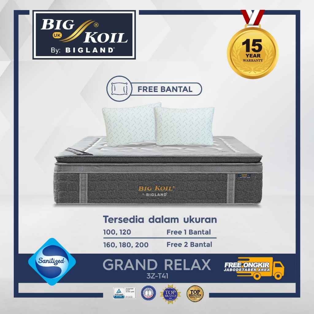 Springbed Big Koil Grand Relax by Bigland - Matras Only