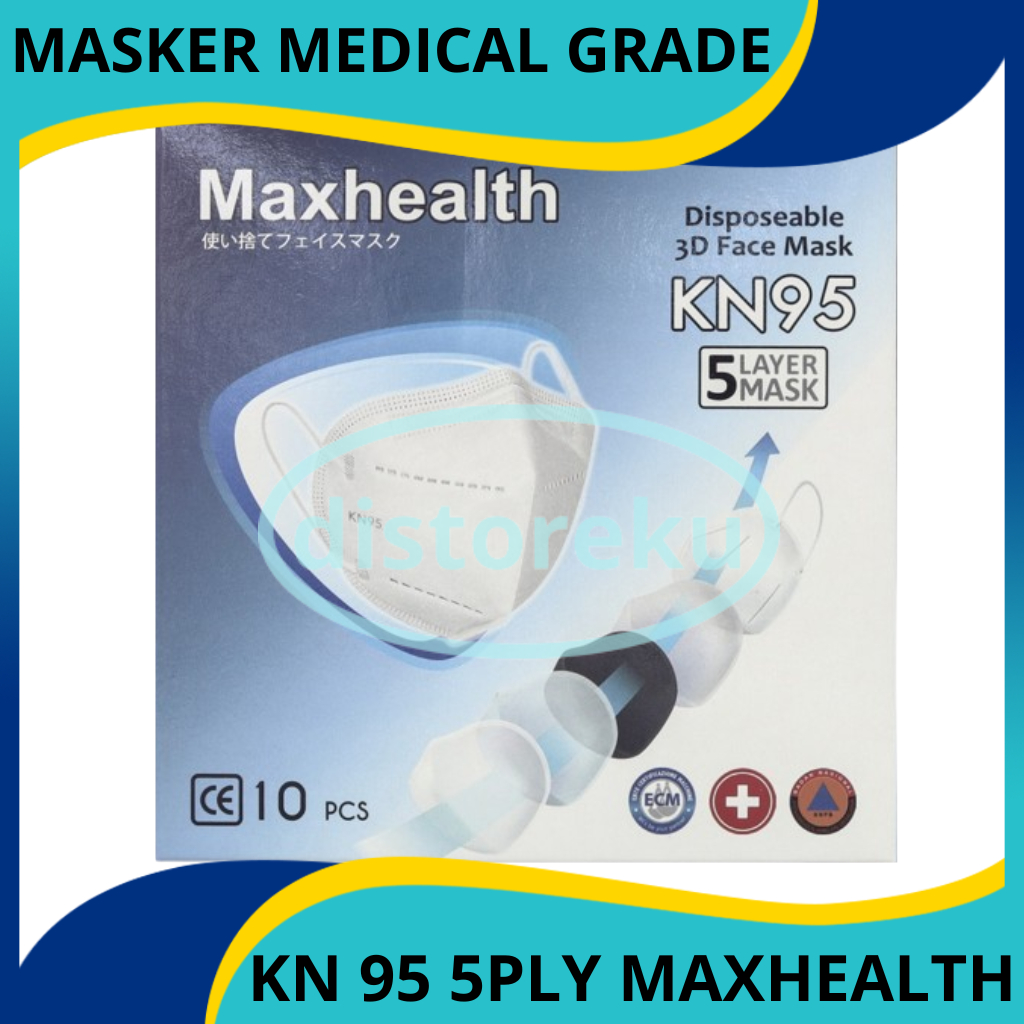 DM - Masker KN95 5ply Maxhealth Medical Grade Personal Pack Ecer 0696
