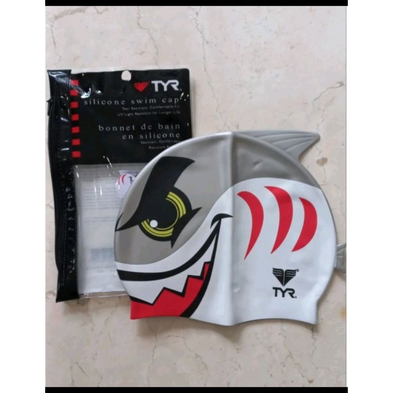 TYR swimming cap Motif Topi Renang
