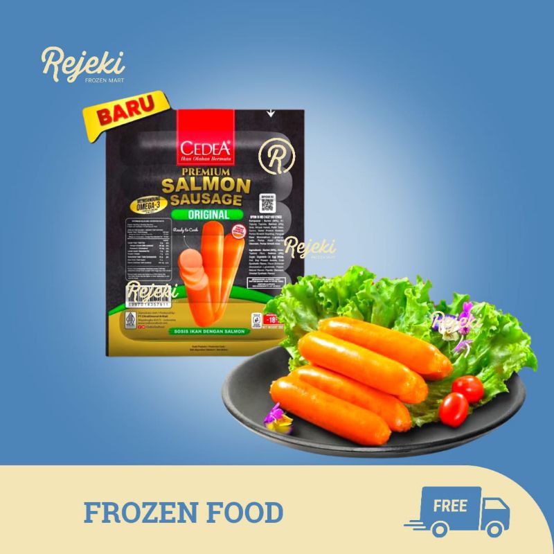 

Cedea Premium Sosis Salmon Sausage Original 390gr - Rejeki Frozen Mart