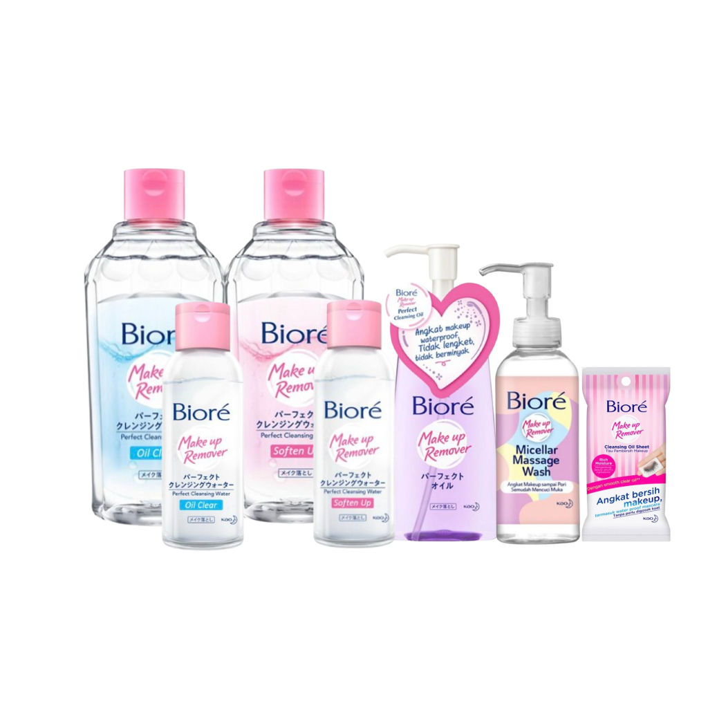 Biore Makeup Remover Perfect: Cleansing Water (Soften Up / Oil Clear) / Perfect Cleansing Oil /Micel