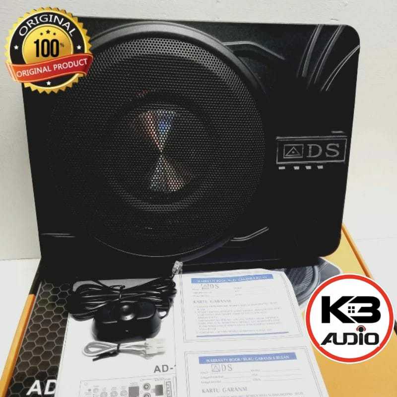 Subwoofer Kolong Aktif ADS 10 inch Subwoofer Slim Super Bass Subwoofer Kolong Aktive 10 inchi ADS