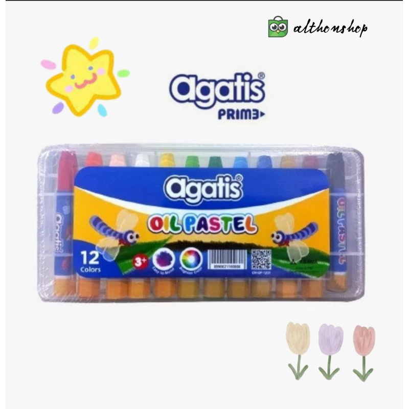 

Crayon/Oil Pastel AGATIS- TERMURAH 12 warna
