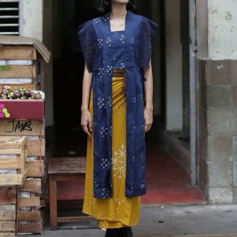 DAISY OUTER KEBAYA BATIK CUSTOM - OUTER BATIK CAP - OUTER BATIK MODERN - VEST BATIK - OUTER SEJAUH M