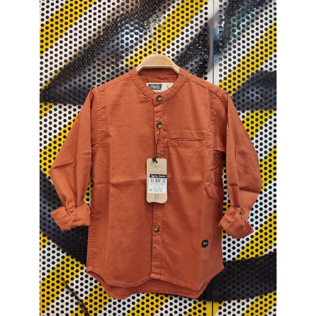 kemeja koko lengan panjang AGERA JUNIOR - baju kemko anak 2024 - AGERA JUNIOR