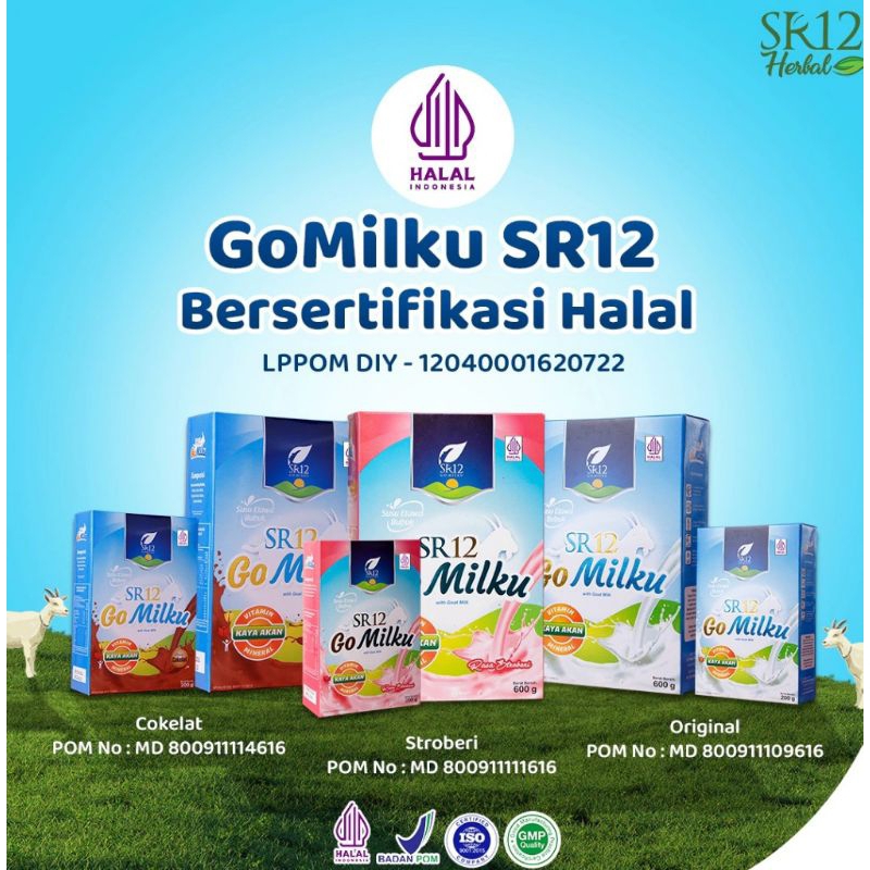 

GO MILKU SUSU SR12 ETAWA HALAL TERBAIK/SUSU KAMBING GO MILKU KUALITAS