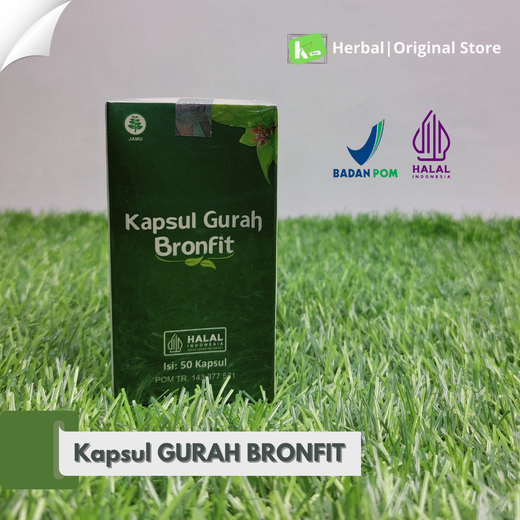 GURAH BRONFIT Kapsul Obat Herbal Saluran Pernafasan