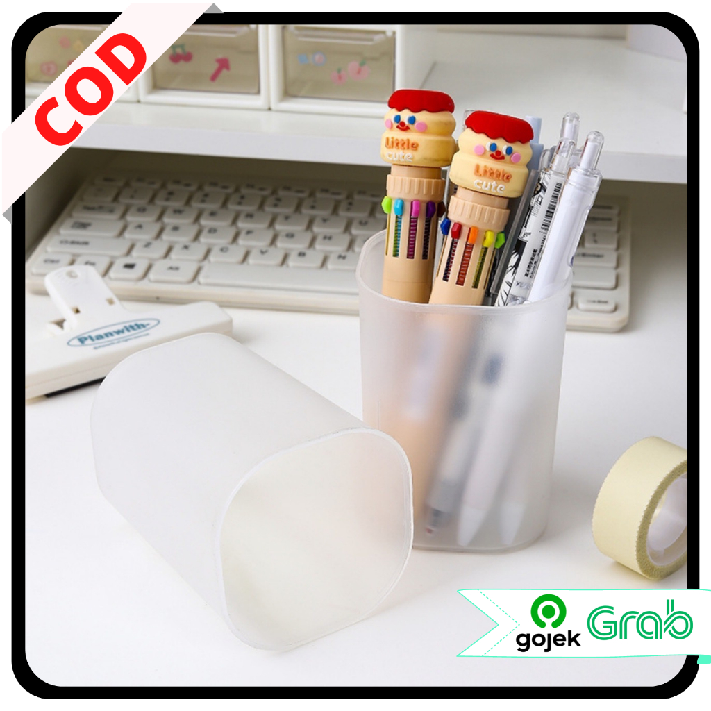 

KAISSO - TEMPAT PENSIL PULPEN BULAT TEMPAT ALAT TULIS DOFF ALAT TULIS KANTOR PUTIH TRANSPARAN DOFF POLOS BASKET