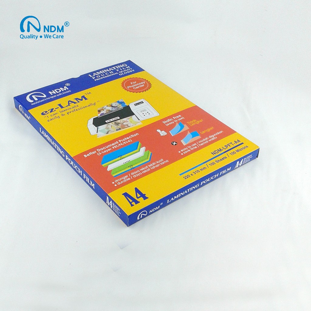 

NDM Laminating Film A4 / Plastik Laminating A4 (100micron)