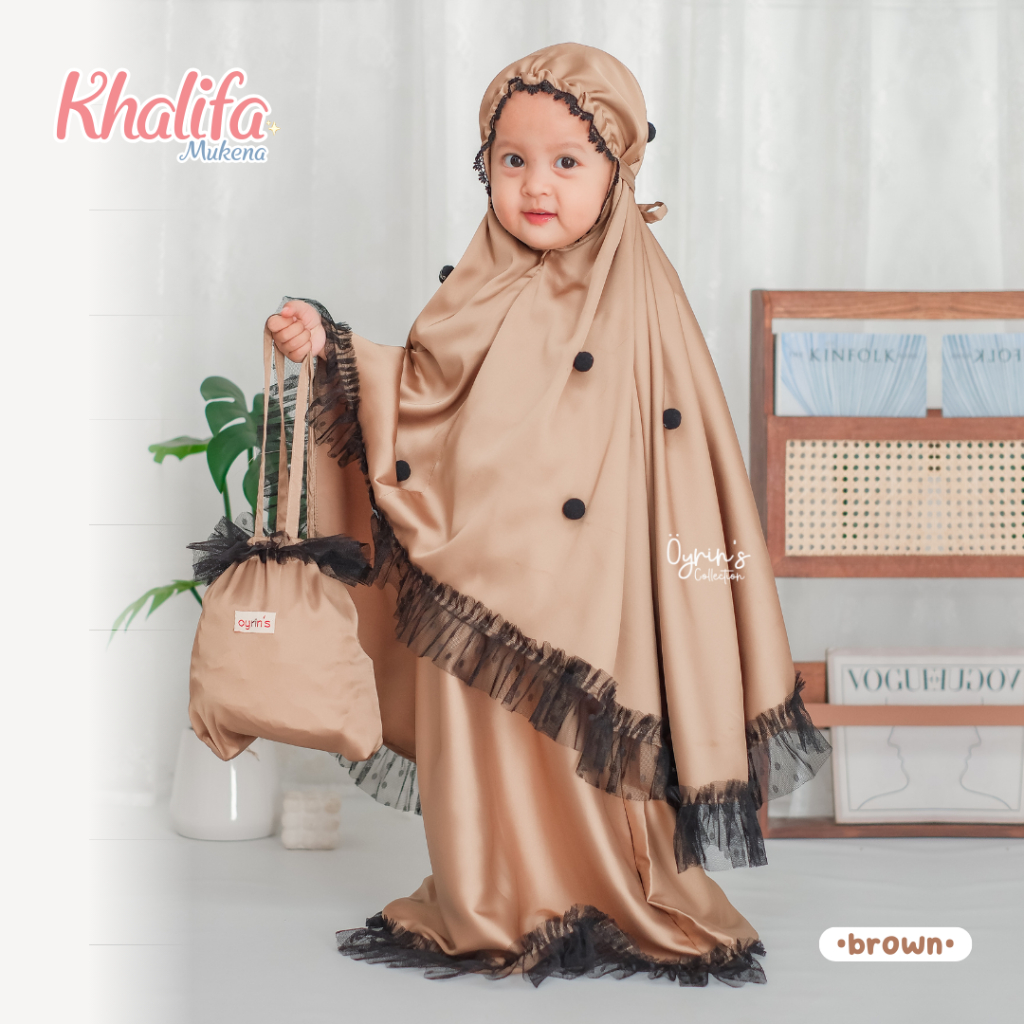 MUKENA KHALIFA by Oyrin's Collection - Mukena Anak Silk//Mukena Couple//Mukena Tulle