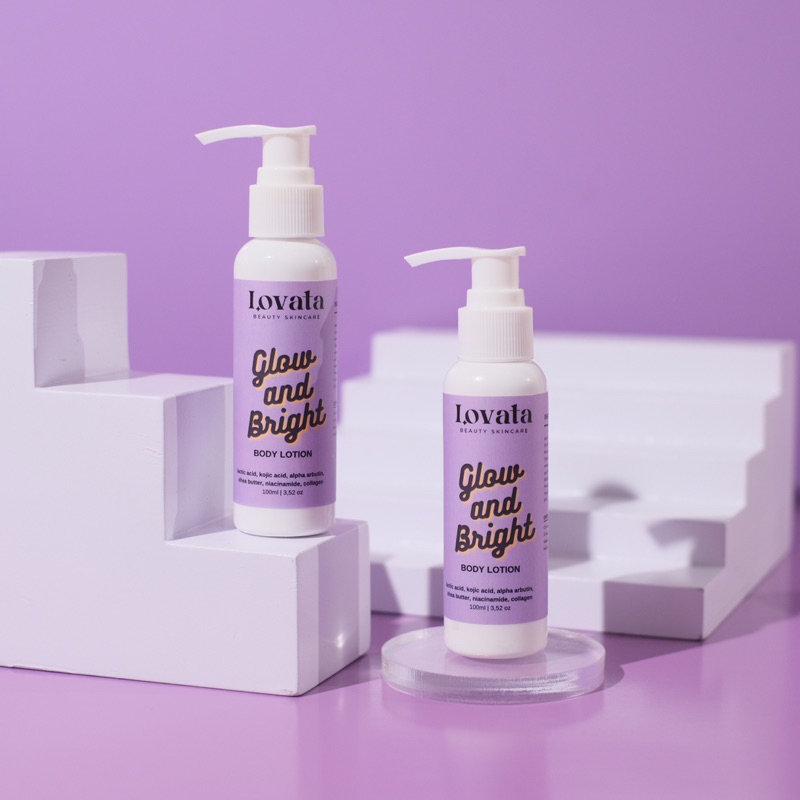Lovata body lotion pemutih colagen AHA KOJIC ACID BPOM handbody pemutih 5x lebih putih