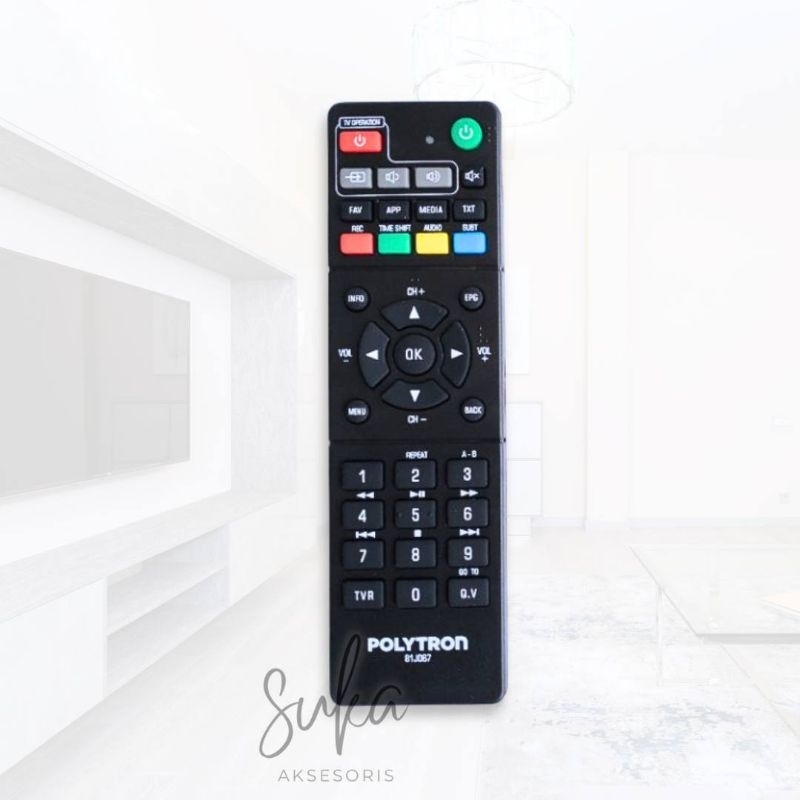 Remote Remot Set Top Box Polytron 81j067 Original All Type PDV600 PDV610 PDV602 PDV700 PDV709 PDV500