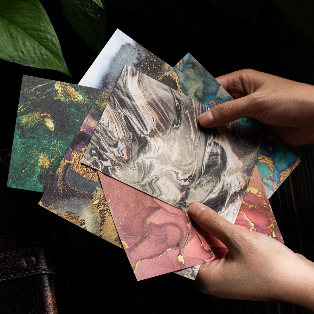 

[Artopia] 30 Lembar Kertas Dekorasi Halo Staining Deco Paper Bujo Journaling