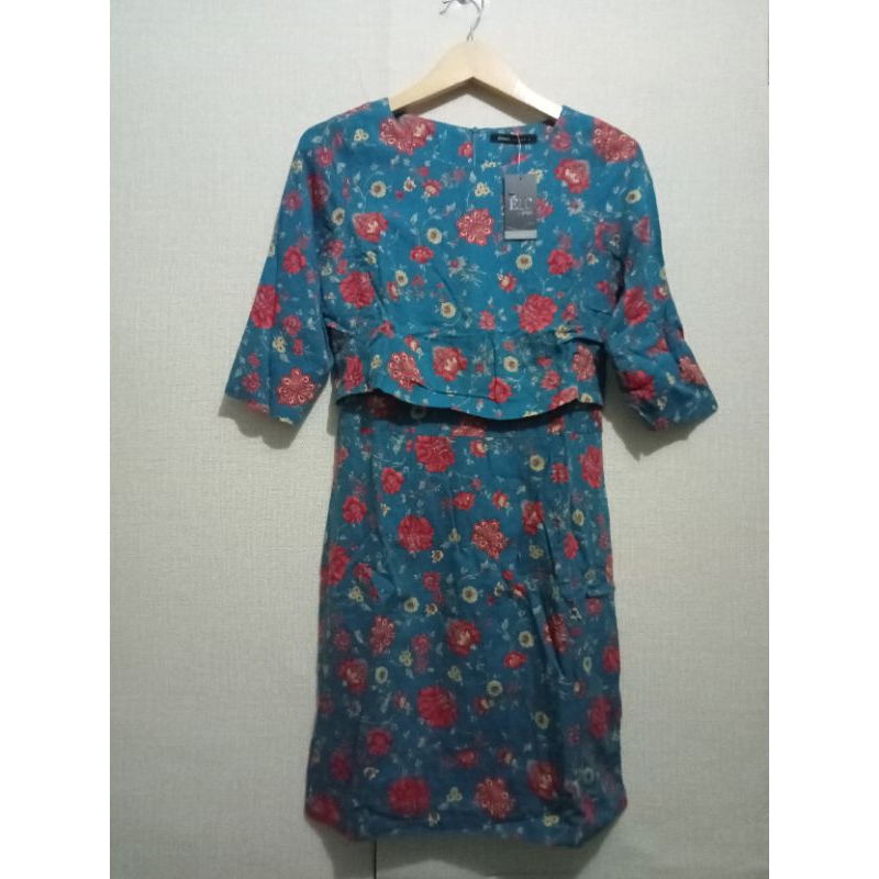 Eprise - Dress Biru Bunga Size S