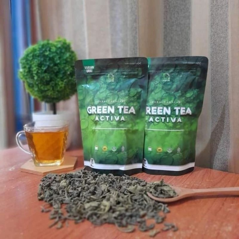 

Teh hijau Teh Aktiva Green tea activa Urai Pelangsing Badan alami