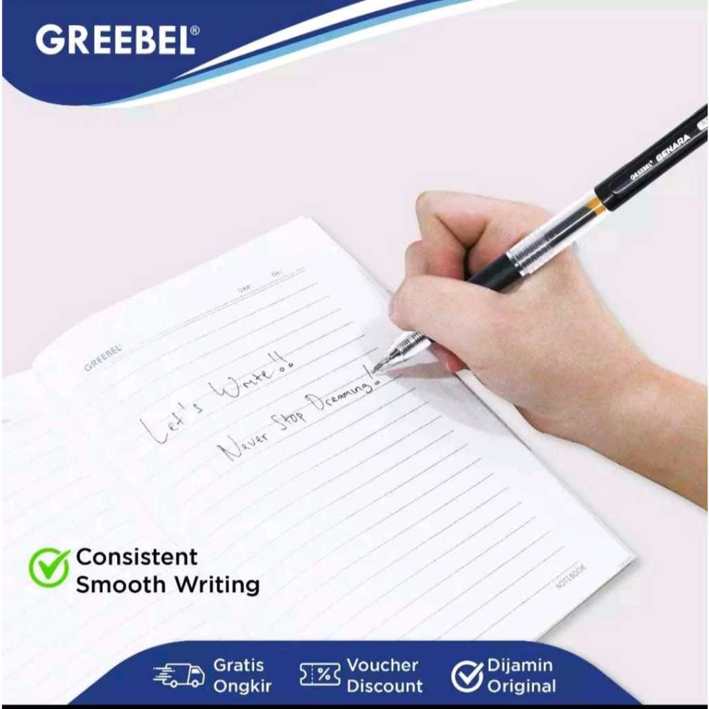 

Pulpen Greebel Genara 0.5 mm / Pulpen Gel 1 Pack