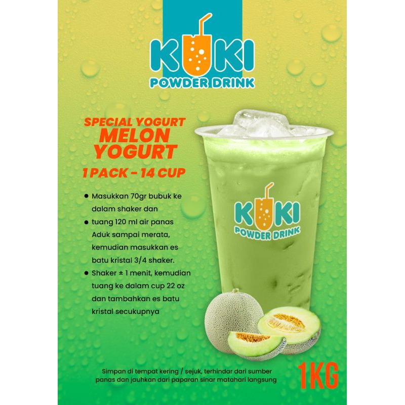 

MELON YOGURT 1KG / BUBUK MINUMAN PREMIUM