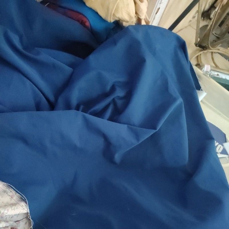 KAIN KILOAN KATUN TWILL JEANS TEBAL ELASTIS BIRU