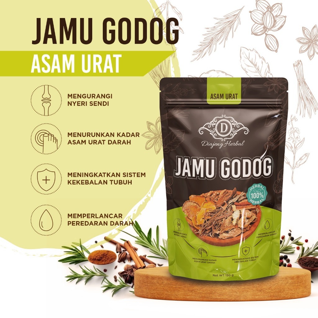 

3 Pcs Jamu Ampuh Asam Urat "Diajeng Herbal" - 100% Manjur dan Berkhasiat