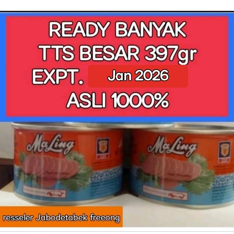 

1212 FLASH SALE Maling TTS 397gr Ukuran besarnon halal