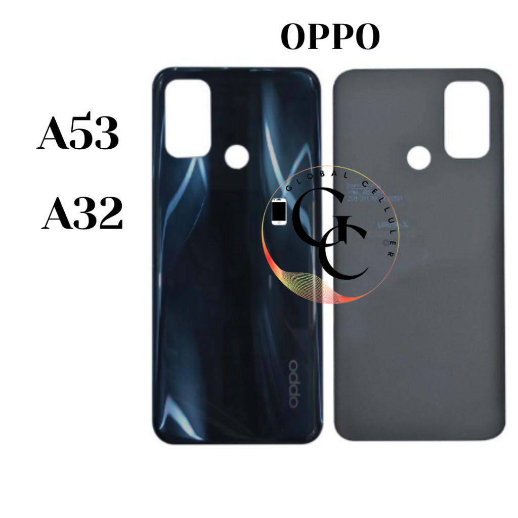 Bezel+Backdoor Oppo A53 A32 Original (Tulang Samping penutup mesin)