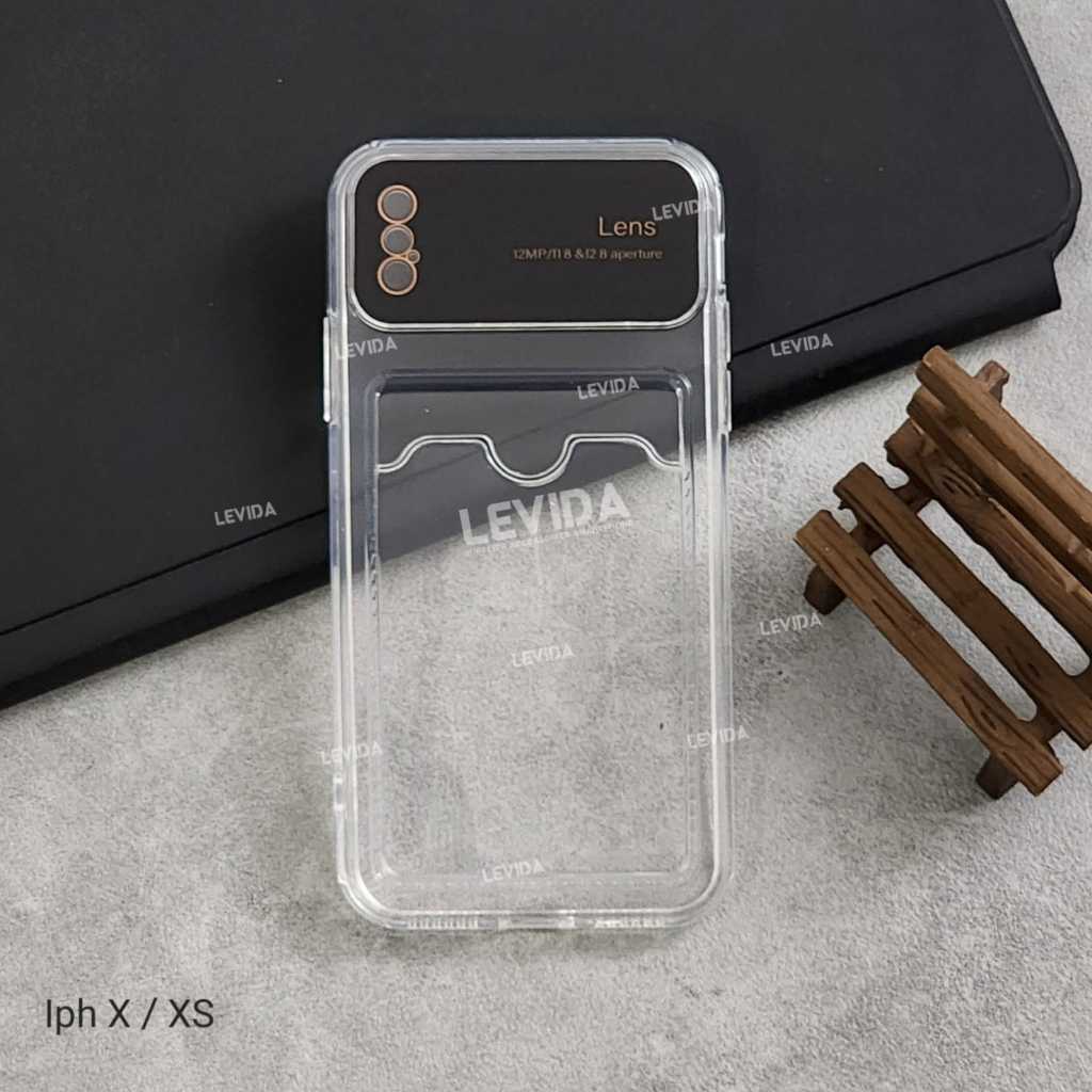 Card Case Clear Big Lens / Slot Kartu Bening Case Iphone X Iphone Xs Iphone Xr Iphone Xs Max