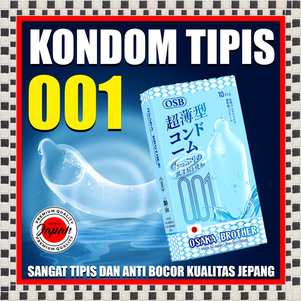 [SIAP KIRIM] Kondom OSB Osaka Brother 001 Kondom Kualitas Jpg - Gerigi Tebal - Textur Lembut Tipis -