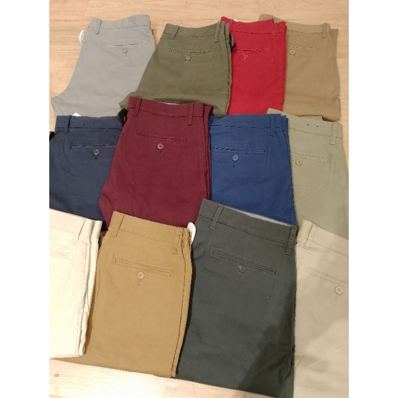 celana panjang Chino  slim J-crew