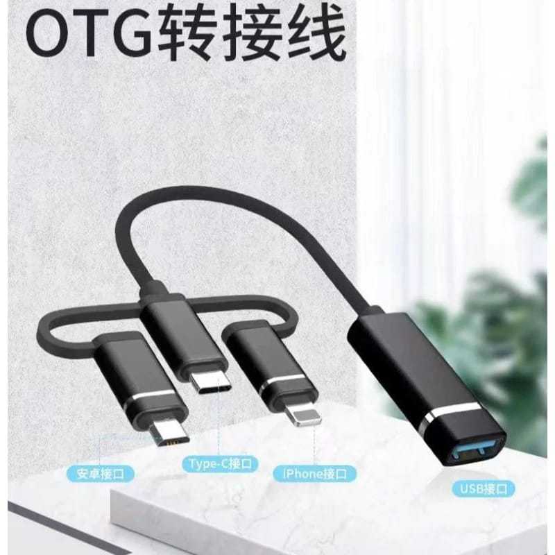 KABEL OTG 3IN1 ( IPHONE / TIPE C / MICRO)