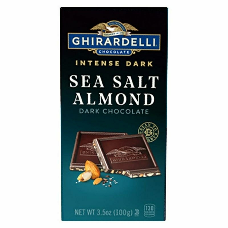 

GHIRARDELLI Intense Dark Sea Salt Almond Dark Chocolate Bar 100g