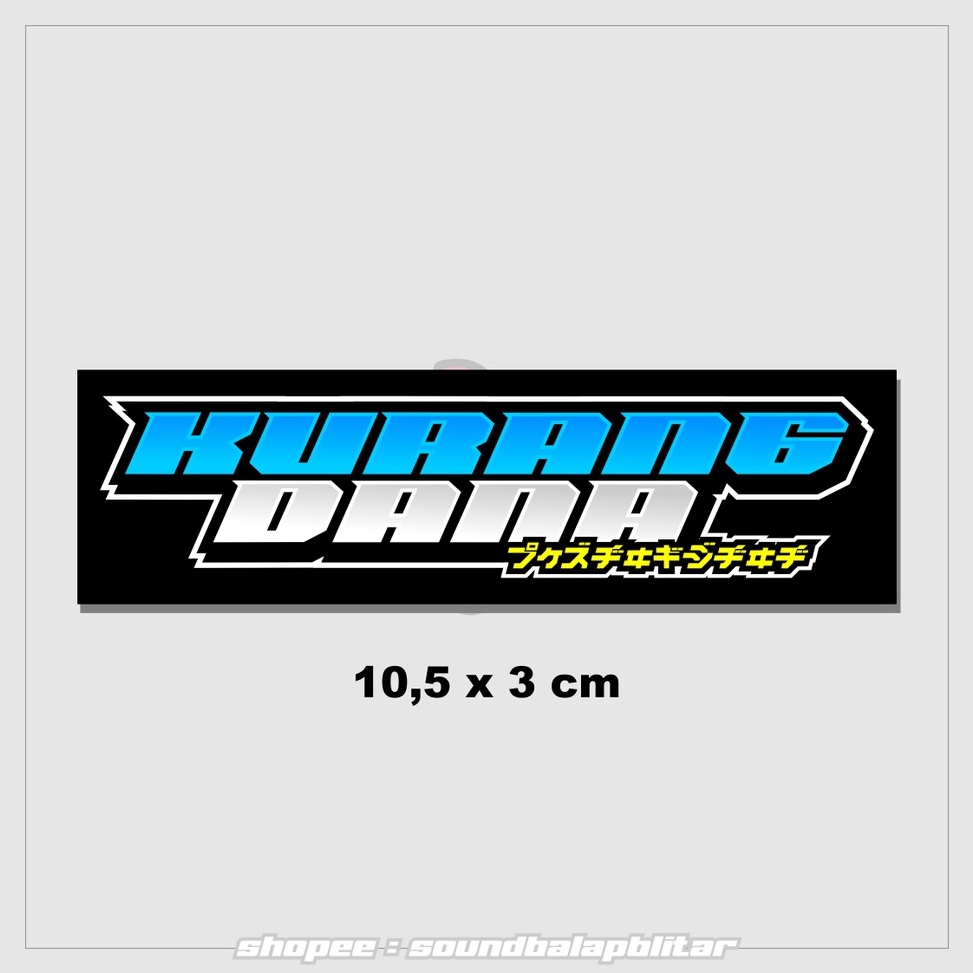 

55 COD Stiker Kurang Dana Stiker Bengkel Balap Racing Herex Vynil Anti Air Bijian