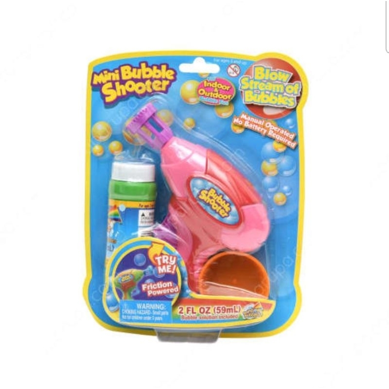 Rainbow Bubbles Mainan Gelembung Mini Bubble Shooter