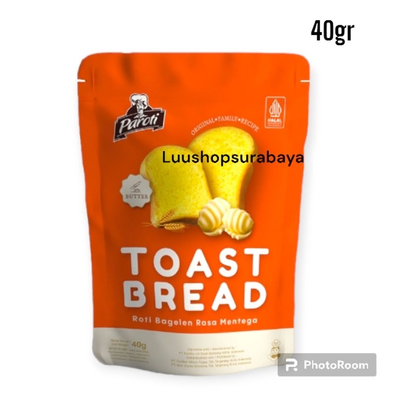 

Paroti Toast Bread Roti Bagelen Mentega 40gr