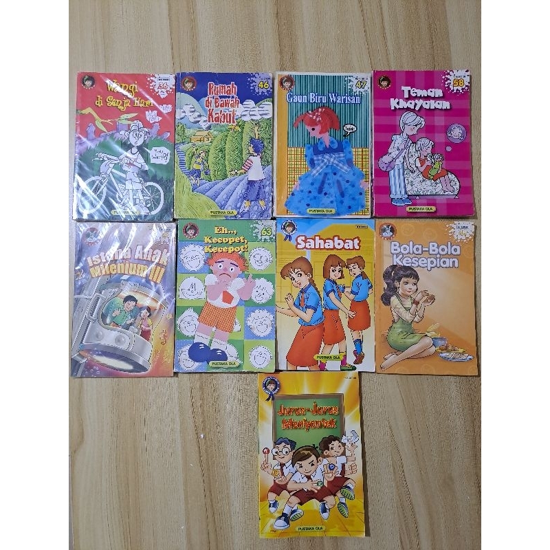 Buku Novel Kumpulan Cerpen Bobo Pustaka Ola bekas original