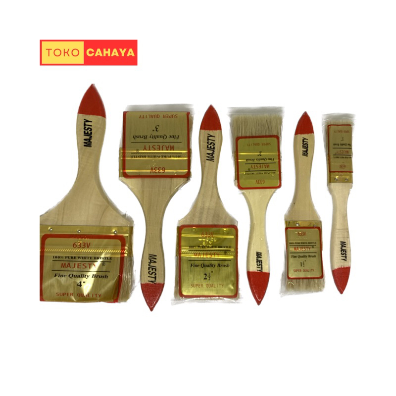 

Kuas Cat Majesty 4” / 3” / 2,5” / 2” / 1,5” / 1”