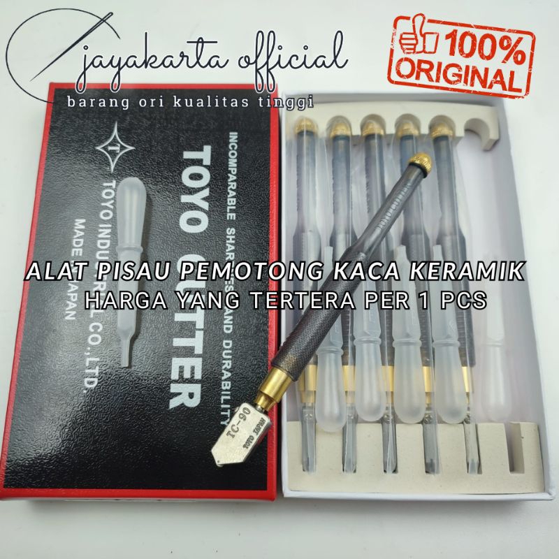 Alat Potong Kaca Keramik Toyo Tc 90 Asli Alat potong kaca pisau potong kaca Toyo Original