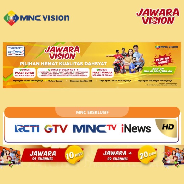 Paket Jawara Mnc Vision Jawara  Jawara