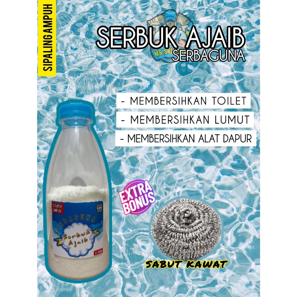 SERBUK AJAIB SERBAGUNA Mr.shinoda 250Gram / Sitrun / Citrun / Pembersih Multifungsi / Mr.shinoda Ser