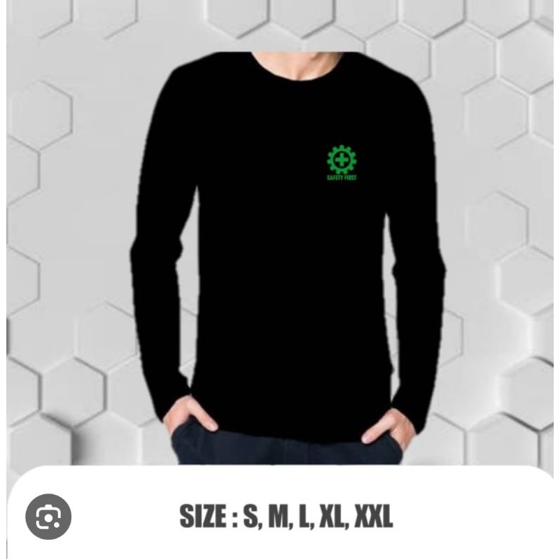 KAOS LENGAN PANJANG LOGO SAFETY FIRST