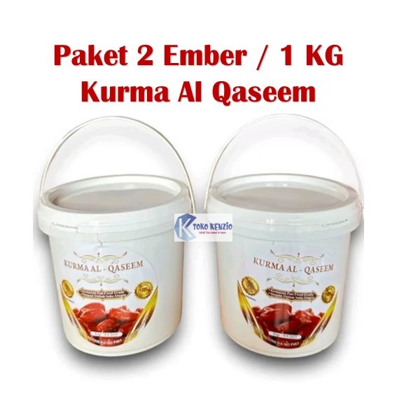 

PAKET 2 EMBER - Kurma Al Qaseem Premium Kurma Al Qassim Kemasan Ember [HARGA PABRIK] 500gr