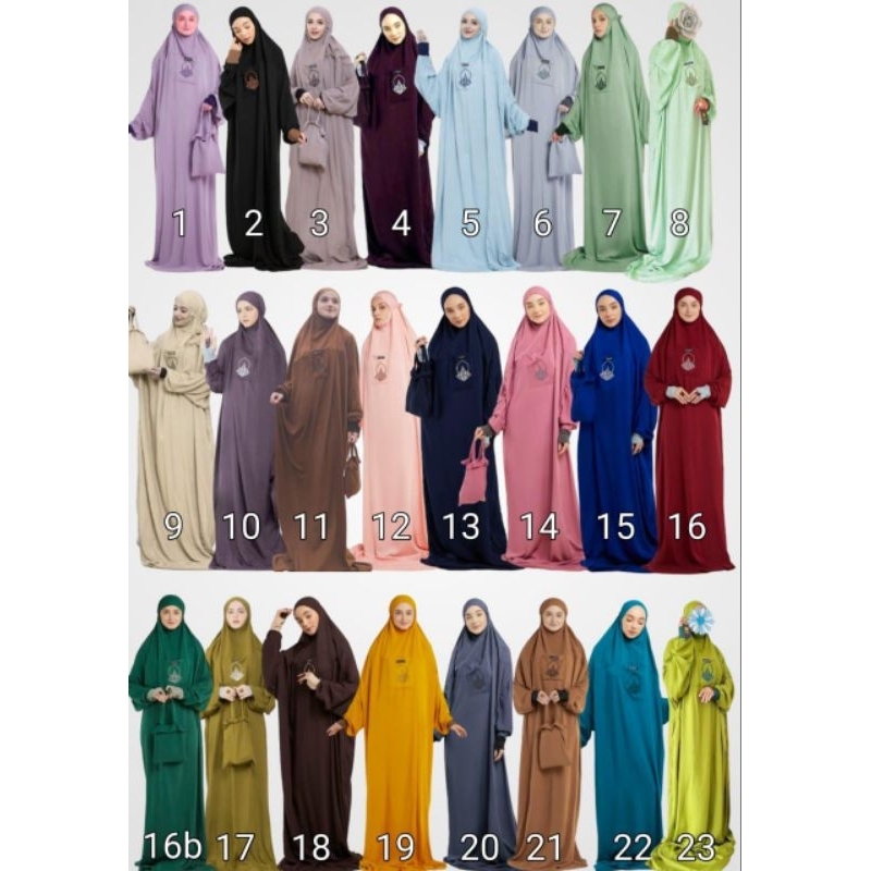 MUKENAH BASMAH / POLOS TEROMPAH /MUKENA TERUSAN/ MUKENAH MANSET/MUKENAH NON MANSET/ MUKENA HADRAMAUT