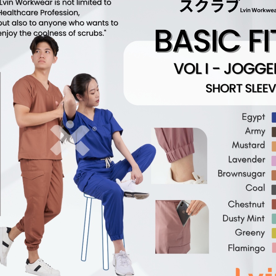 COD  Lvin  Vol I  Baju OKA Joger  Baju Jaga  Set Baju Celana Jaga Oka  Dokter Lengan Pendek  Baju OK